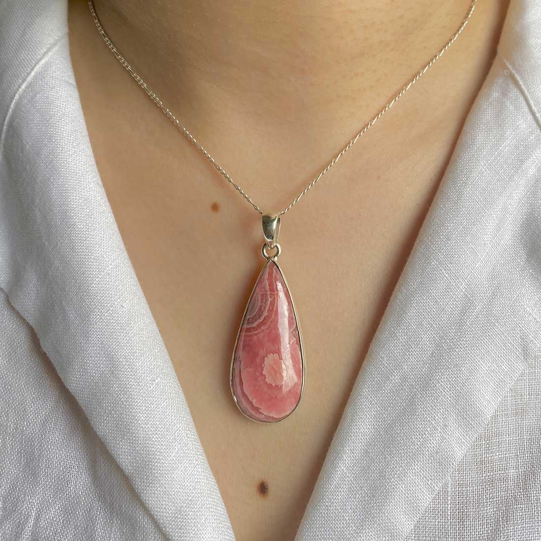 Rhodochrosite Pendant-(RDC-P-13.)